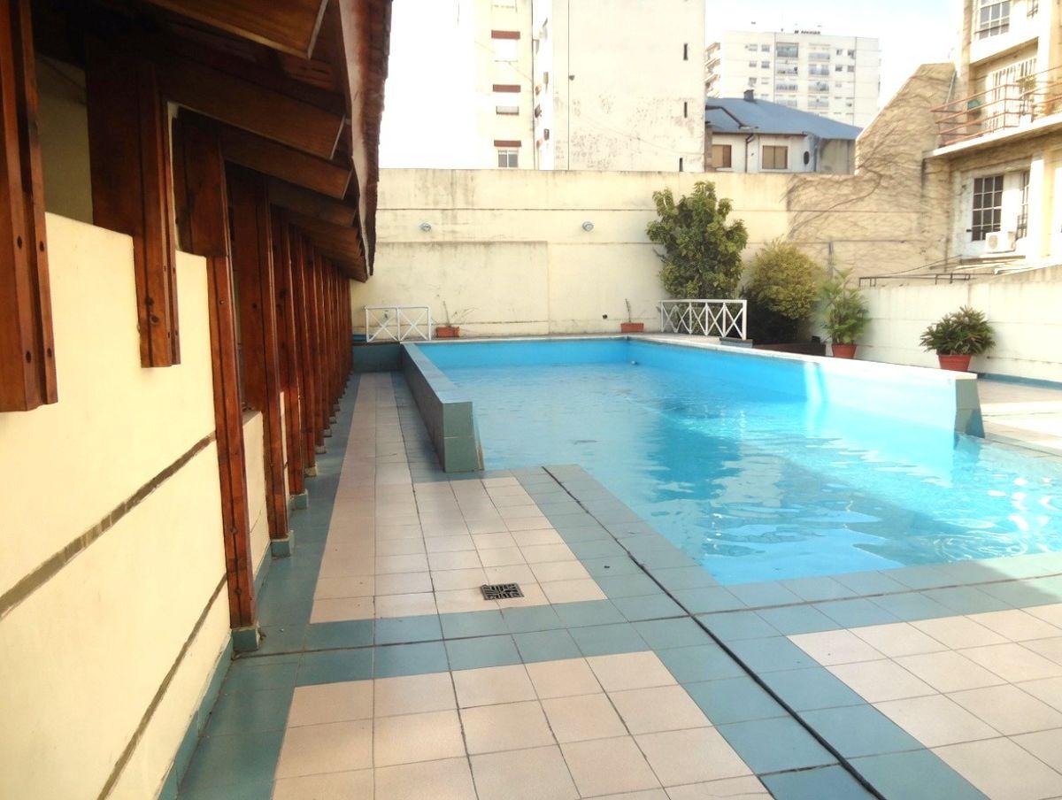 Departamento monoambiente en alquiler en colegiales con piscina y parrilla